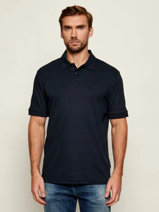 Zdjęcie produktu BOSS ORANGE Polo Pe_Interlock | Regular Fit granatowy
