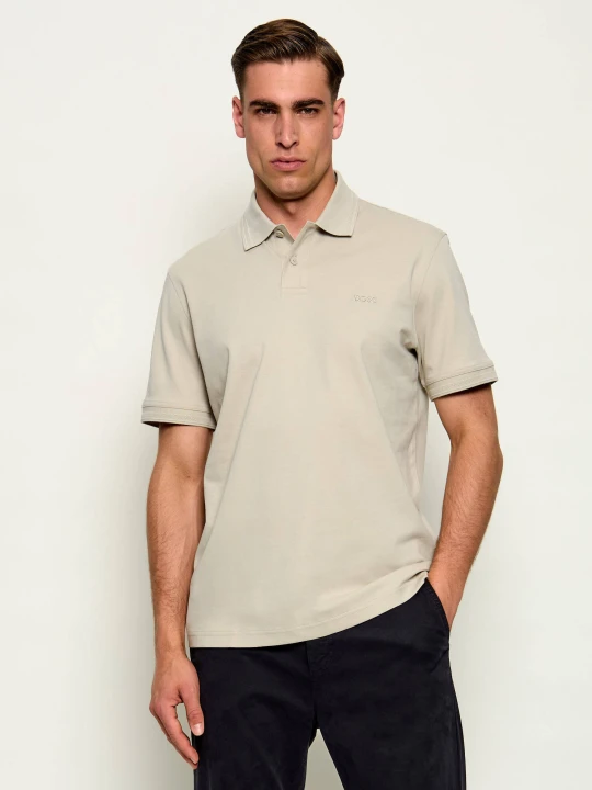 Zdjęcie produktu BOSS ORANGE Polo Pe_Interlock | Regular Fit piaskowy