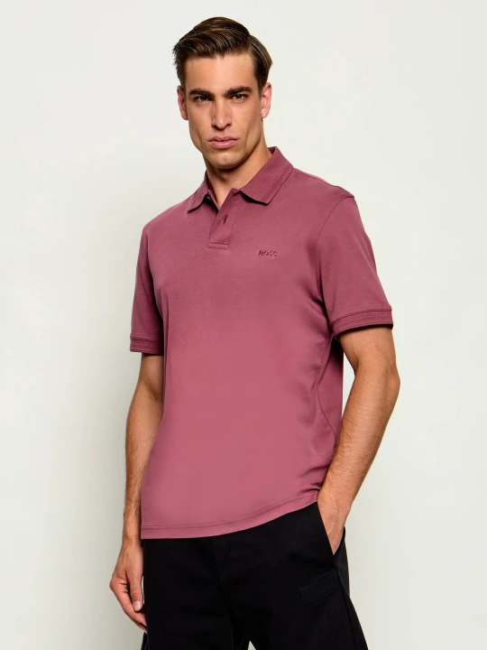 Zdjęcie produktu BOSS ORANGE Polo Pe_Interlock | Regular Fit bordowy