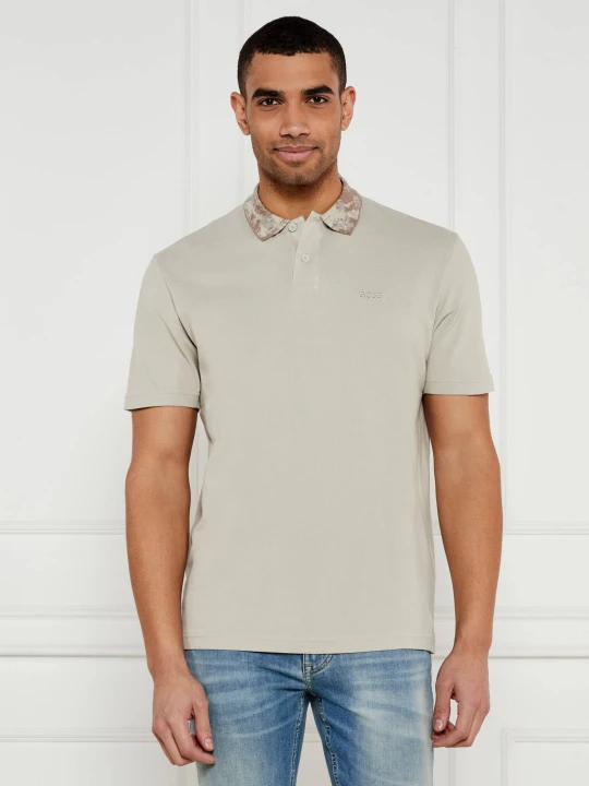 Zdjęcie produktu BOSS ORANGE Polo Pe_JungleCollar | Relaxed fit | pique beżowy