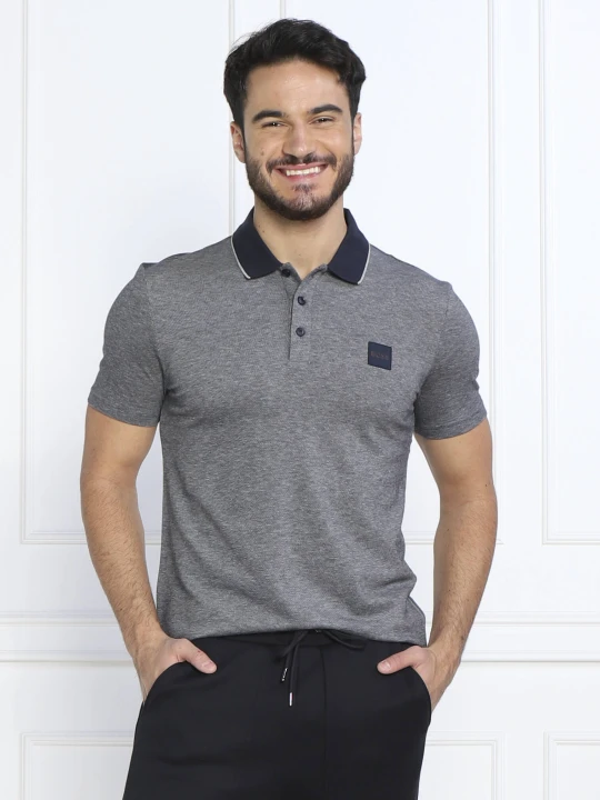 Zdjęcie produktu BOSS ORANGE Polo PeOxford | Regular Fit granatowy
