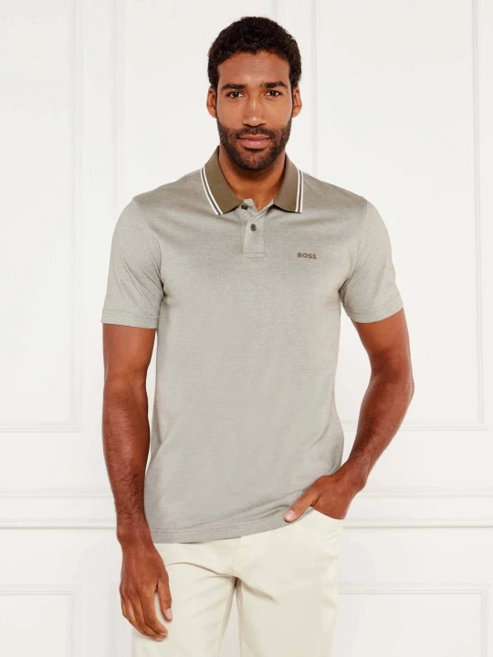 Zdjęcie produktu BOSS ORANGE Polo PeoxfordNew | Relaxed fit | oxford zielony