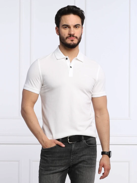 Zdjęcie produktu BOSS ORANGE Polo Prime | Slim Fit biały