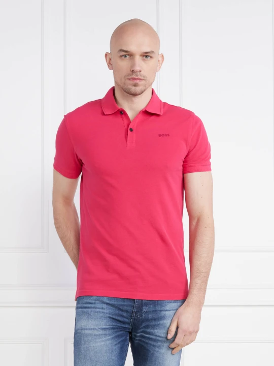 Zdjęcie produktu BOSS ORANGE Polo Prime | Slim Fit malinowy