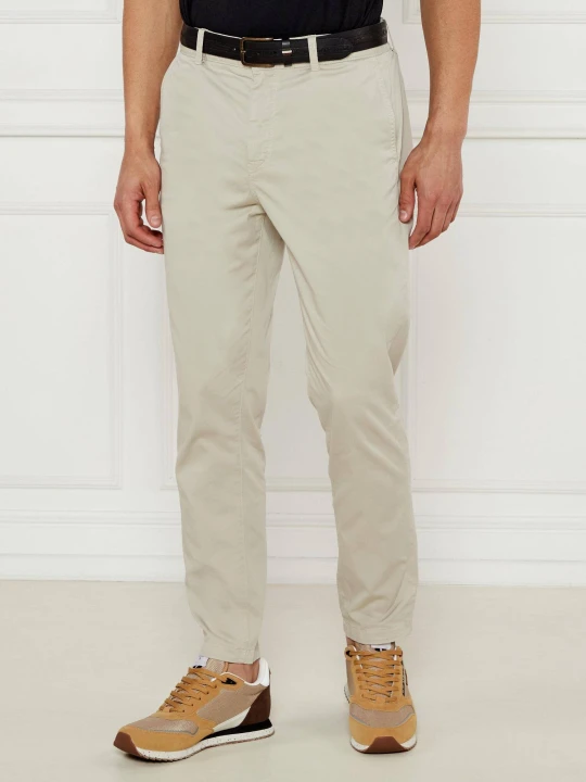Zdjęcie produktu BOSS ORANGE Spodnie chino DS-5 | Tapered fit beżowy