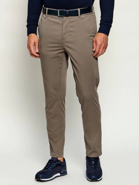 Zdjęcie produktu BOSS ORANGE Spodnie chino DS-5 | Tapered fit brązowy