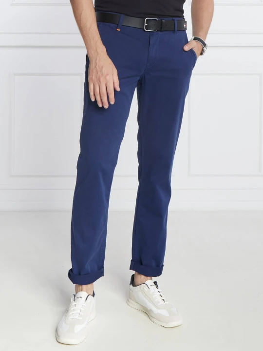 Zdjęcie produktu BOSS ORANGE Spodnie chino Schino | Slim Fit indygo