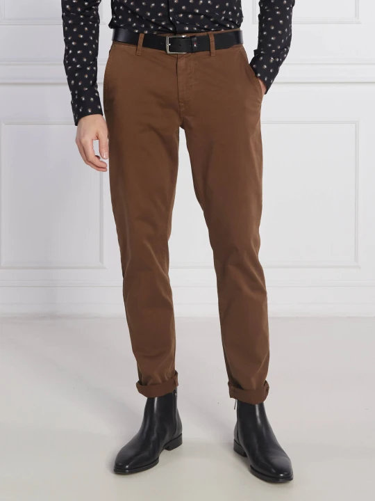Zdjęcie produktu BOSS ORANGE Spodnie chino Schino-Taber | Tapered brązowy