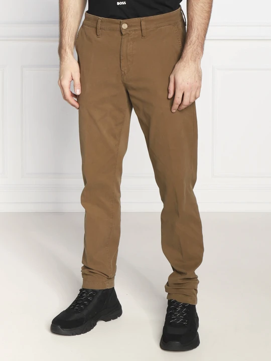 Zdjęcie produktu BOSS ORANGE Spodnie chino Schino Taber | Tapered fit brązowy