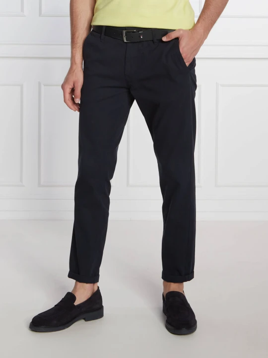 Zdjęcie produktu BOSS ORANGE Spodnie chino Schino Taber | Tapered fit granatowy