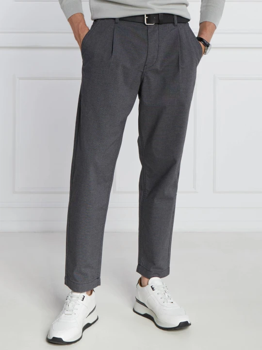Zdjęcie produktu BOSS ORANGE Spodnie chino Shyne | Tapered grafitowy