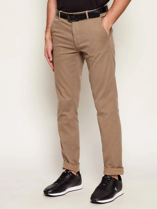 Zdjęcie produktu BOSS ORANGE Spodnie chino | Slim Fit beżowy