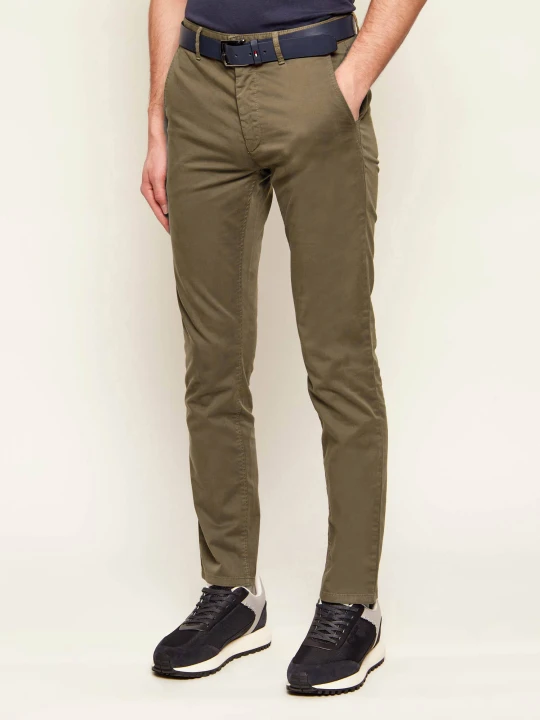 Zdjęcie produktu BOSS ORANGE Spodnie chino | Slim Fit brązowy