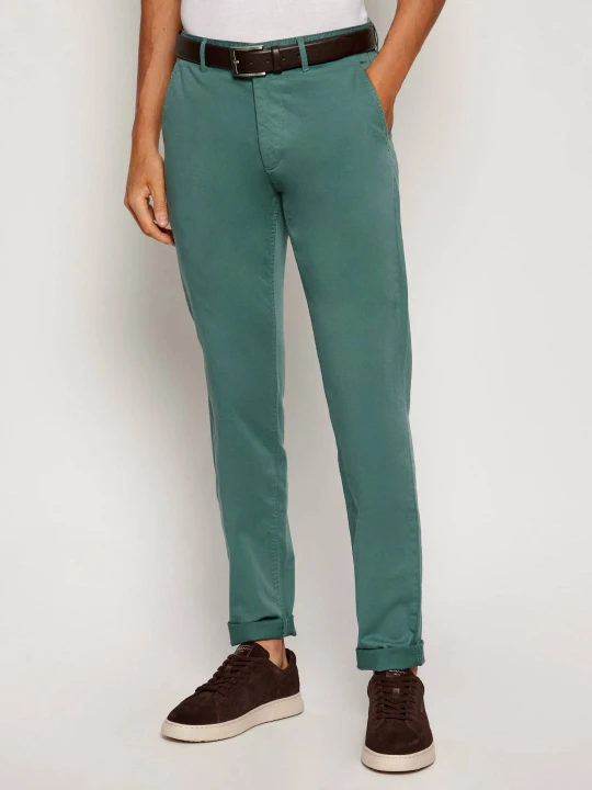 Zdjęcie produktu BOSS ORANGE Spodnie chino | Slim Fit zielony