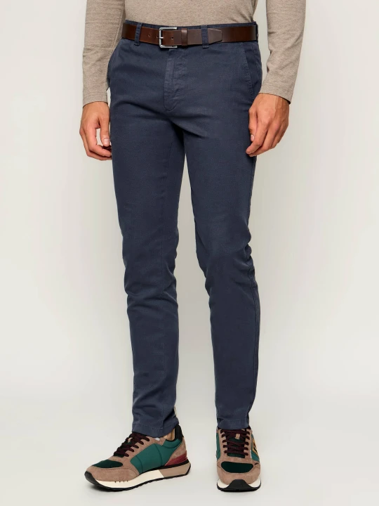 Zdjęcie produktu BOSS ORANGE Spodnie chino | Slim Fit granatowy