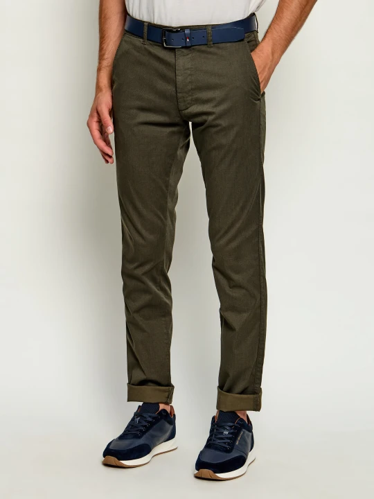 Zdjęcie produktu BOSS ORANGE Spodnie chino | Slim Fit oliwkowy