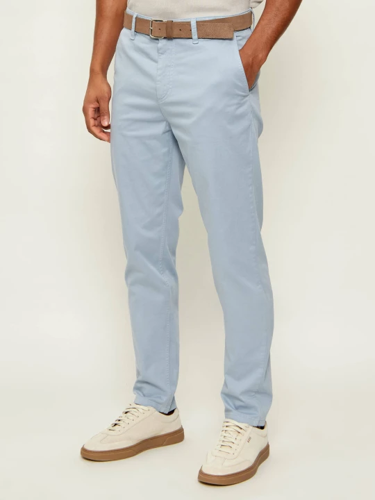 Zdjęcie produktu BOSS ORANGE Spodnie chino | Tapered fit błękitny