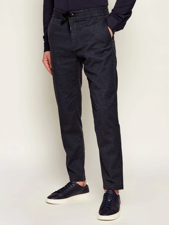 Zdjęcie produktu BOSS ORANGE Spodnie chino | Tapered fit granatowy