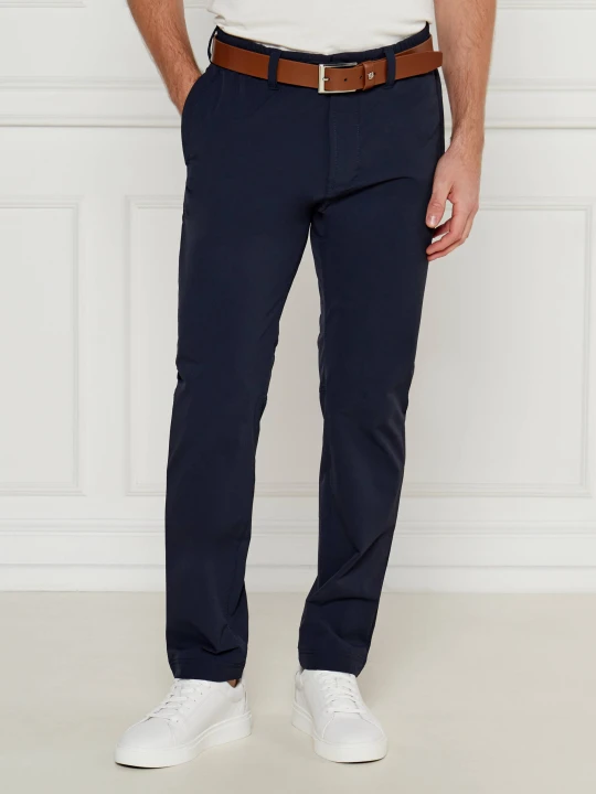 Zdjęcie produktu BOSS ORANGE Spodnie chino | Tapered fit granatowy