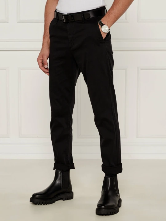 Zdjęcie produktu BOSS ORANGE Spodnie chino | Tapered fit czarny