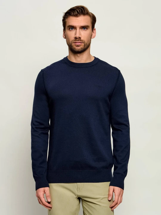 Zdjęcie produktu BOSS ORANGE Sweter Asac_C | Regular Fit granatowy