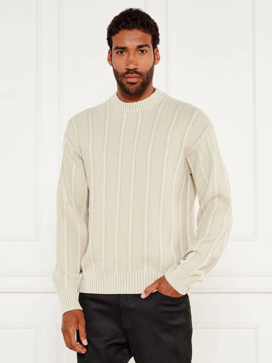 Zdjęcie produktu BOSS ORANGE Sweter Kaktus | Relaxed fit beżowy