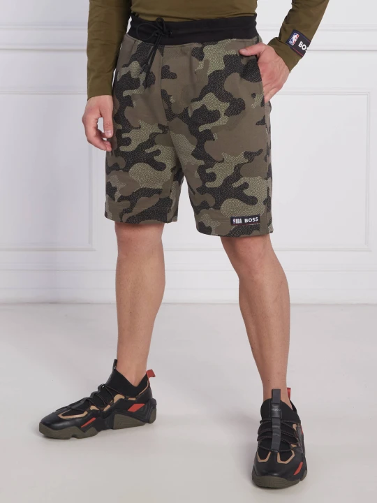 Zdjęcie produktu BOSS ORANGE Szorty BOSS x NBA Slam_Camo | Regular Fit zielony