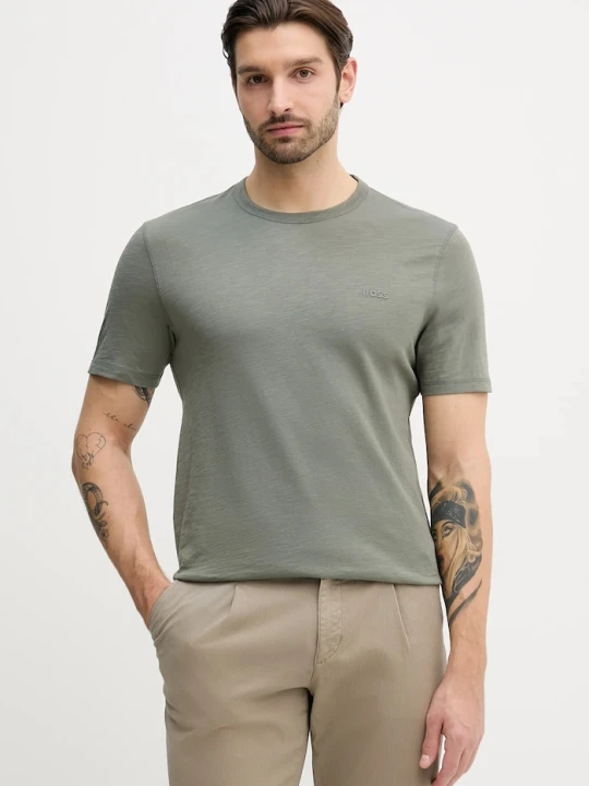 Zdjęcie produktu BOSS Orange T-shirt męski bawełniany Tegood zielony