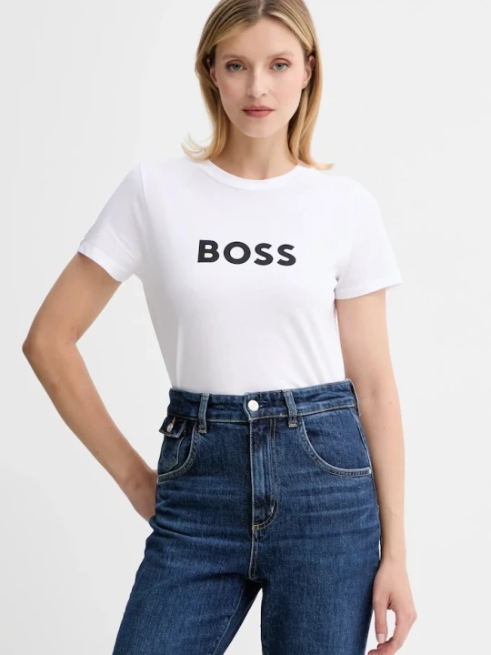 Zdjęcie produktu BOSS Orange t-shirt bawełniany C_Elogo_5 biały