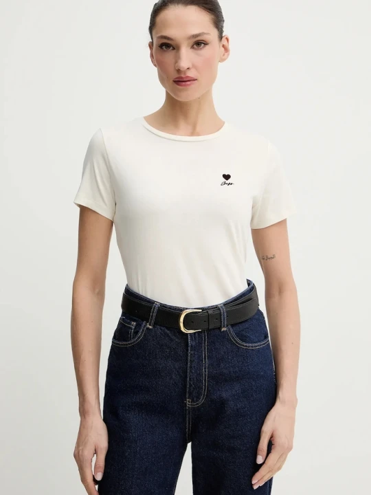 Zdjęcie produktu BOSS Orange t-shirt bawełniany C Elove 1 beżowy