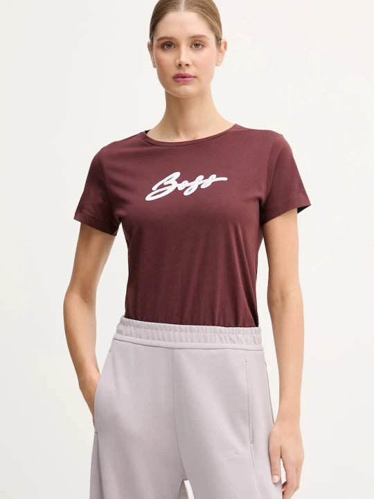 Zdjęcie produktu BOSS Orange t-shirt bawełniany C Elove 2 bordowy