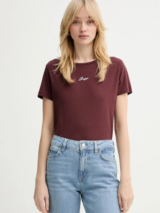 Zdjęcie produktu BOSS Orange T-shirt damski bawełniany C Elove embro brązowy