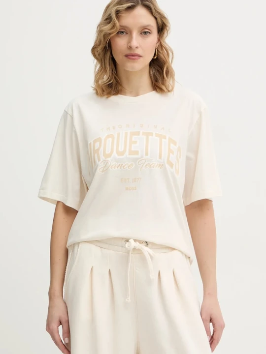 Zdjęcie produktu BOSS Orange t-shirt bawełniany C Eregular 1 beżowy