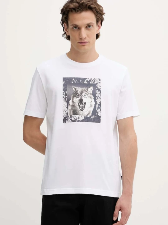 Zdjęcie produktu BOSS Orange t-shirt bawełniany Te_lupo biały