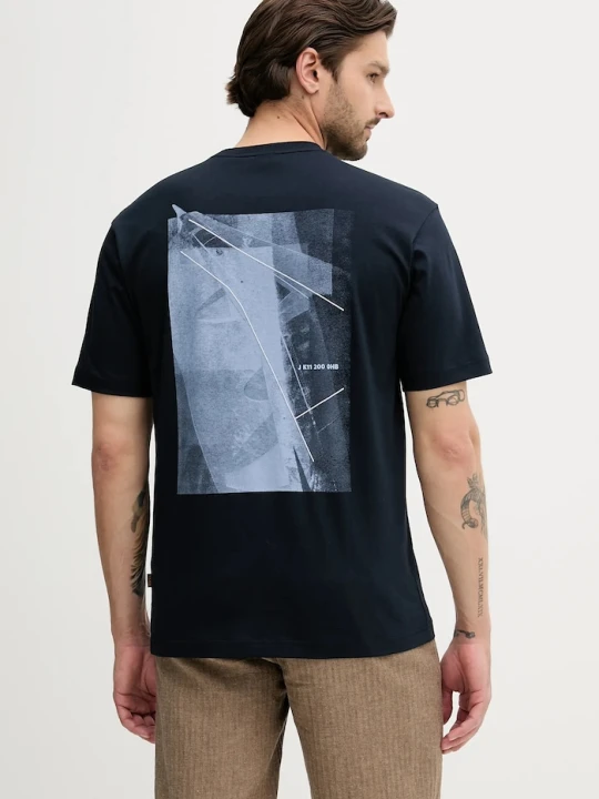 Zdjęcie produktu BOSS Orange t-shirt bawełniany Te_section granatowy