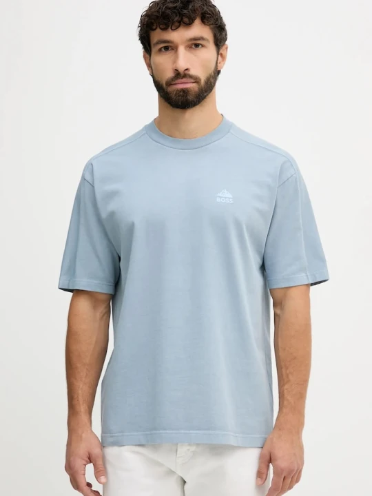 Zdjęcie produktu BOSS Orange t-shirt bawełniany Te_ice niebieski