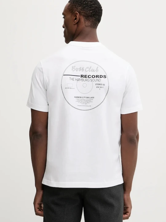 Zdjęcie produktu BOSS Orange t-shirt bawełniany Te_BossClub biały