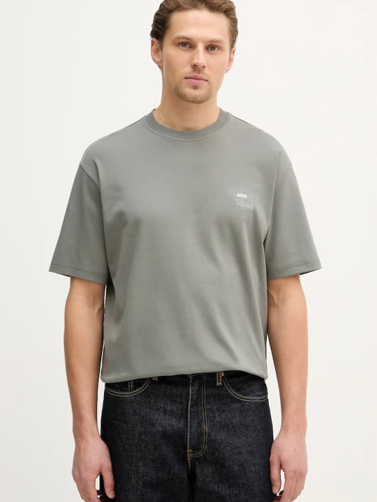 Zdjęcie produktu BOSS Orange t-shirt bawełniany Te_Citylights szary