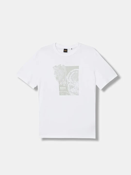 Zdjęcie produktu BOSS Orange t-shirt bawełniany Te_Imprint biały