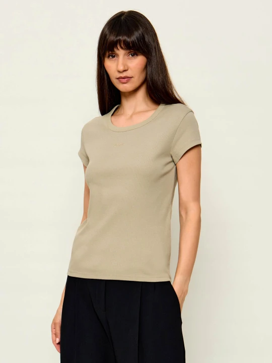 Zdjęcie produktu BOSS ORANGE T-shirt C_Ecute | Slim Fit beżowy