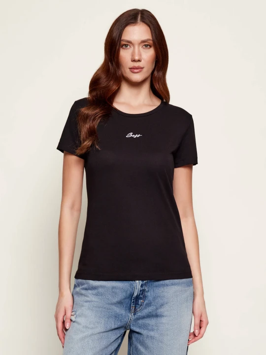 Zdjęcie produktu BOSS ORANGE T-shirt C_Elove_embro | Slim Fit czarny