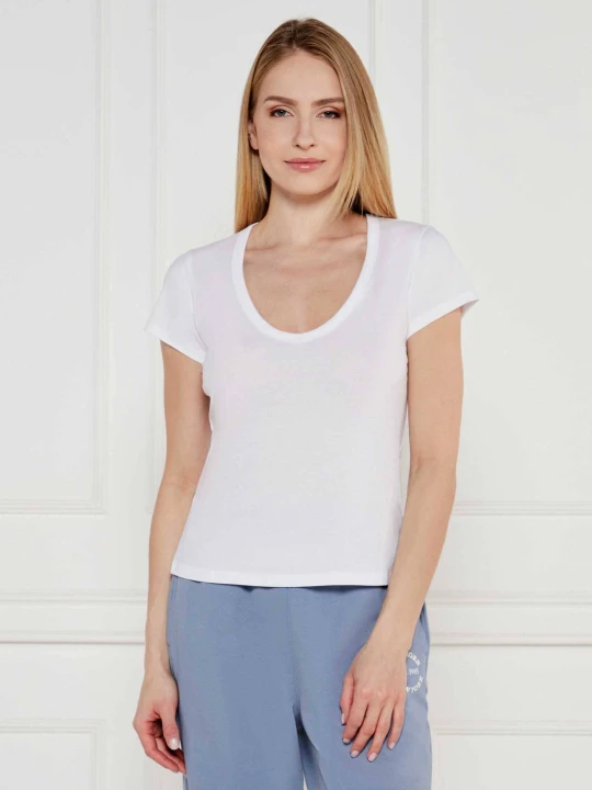 Zdjęcie produktu BOSS ORANGE T-shirt C_Eslane_4 | Slim Fit biały