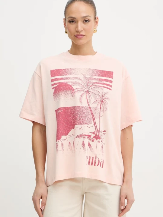 Zdjęcie produktu BOSS Orange t-shirt damski bawełniany C Eboys 2 różowy