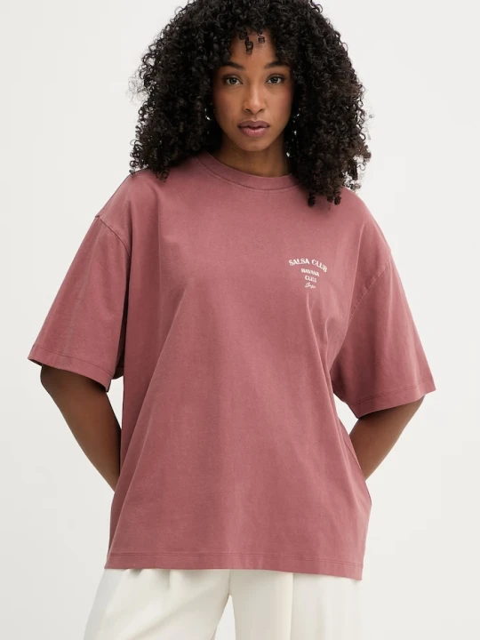 Zdjęcie produktu BOSS Orange t-shirt damski bawełniany C Eboys 2 bordowy
