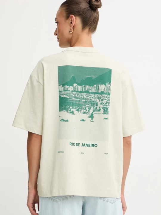 Zdjęcie produktu BOSS Orange t-shirt damski bawełniany C Eboys 2 zielony