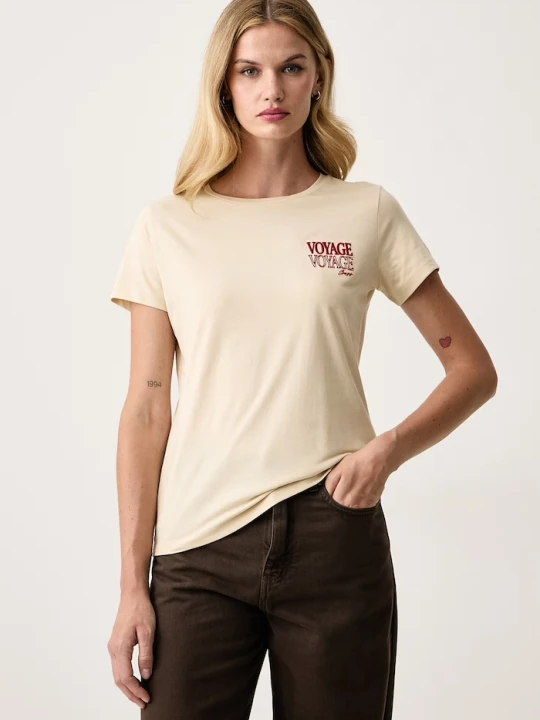 Zdjęcie produktu BOSS Orange T-shirt damski bawełniany C_Elove_6 żółty