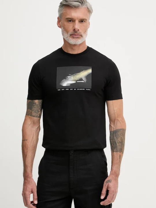 Zdjęcie produktu BOSS Orange T-shirt męski bawełniany czarny