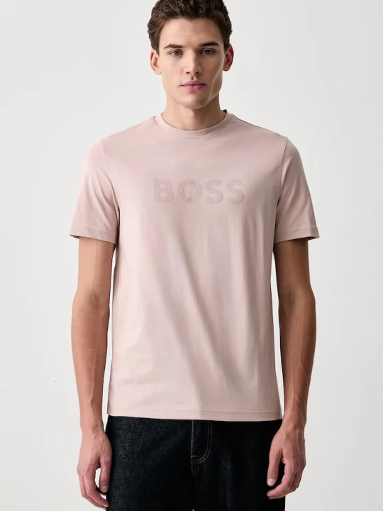 Zdjęcie produktu BOSS Orange T-shirt męski bawełniany Te_Logo różowy