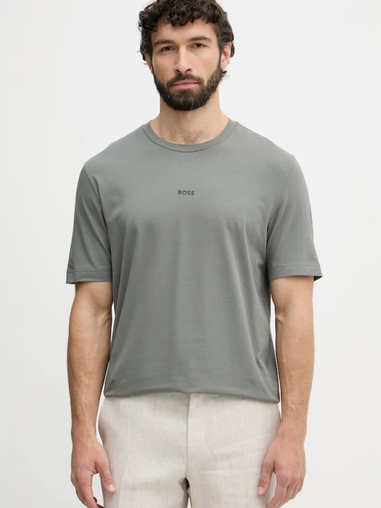 Zdjęcie produktu BOSS Orange T-shirt męski z bawełną TChup zielony
