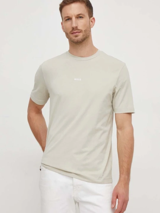 Zdjęcie produktu BOSS Orange T-shirt męski z bawełną TChup zielony